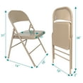 thumbnail image 5 of Vecelo All Steel Folding Chair (4-Pack) in Multiple Colors, 5 of 9