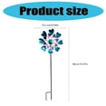 thumbnail image 5 of Outdoor Metal Garden Wind Spinner Sculpture Metal Windmill Stake Art Decoration, 5 of 10