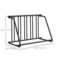 thumbnail image 3 of Soozier Single-Sided Bike Rack Stand with 3-Bike Capacity, Black, 3 of 10