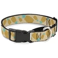 thumbnail image 1 of Buckle-Down Vivid Pineapples Scattered Blue Martingale Dog Collar, 1 of 1