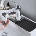 thumbnail image 7 of Logiee Monochrome Giraffe Expression Print Kitchen Sink Splash Guard Faucet Mat for Splash Guard Behind Faucet Drip Catcher for Kitchen,Bathroom,Sink Mat,Dish Drying Mat,Bathroom-15" X 5.5", 7 of 7