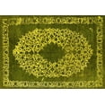 thumbnail image 1 of Ahgly Company Machine Washable Indoor Rectangle Oriental Yellow Industrial Area Rugs, 5' x 7', 1 of 4