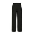 thumbnail image 3 of Lmnyox Men's Casual Work Trousers Pleated Wide Leg Lounge Pants Solid Color Business Office Pants with Pocket, 3 of 5
