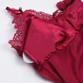 thumbnail image 1 of Conjunto de cinco piezas de pijama de seda de imitación sexy para mujer, con almohadilla para el pecho, para otoño e invierno y verano, ropa de casa para mujer, 1 of 1