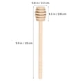 thumbnail image 5 of 3 Pcs Honey Wand Stirrer Honeycomb Jam Mixing Sticks Stirring Rods Take Mini Wooden, 5 of 6