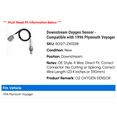 thumbnail image 2 of Downstream Oxygen Sensor - Compatible with 1996 Plymouth Voyager, 2 of 2
