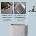 thumbnail image 2 of Minimalist Can Enlarged For Canoutdoor Dustbins food waste bin for Household Can And Practical For Hotel Minimalist Canoutdoor Can grey 8L, 2 of 9