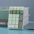 thumbnail image 4 of 21Keys Mini Keyboard 2.4G Wireless Number Pad Mechanical Numeric Keypad for Accounting Numpad Gaming ProgrammingKeypad B, 4 of 5