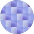 thumbnail image 1 of Ahgly Company Machine Washable Indoor Round Transitional Light Slate Blue Area Rugs, 5' Round, 1 of 7