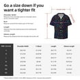 thumbnail image 5 of Lsque Colored Hearts print Men's Cuban Collar Short Sleeve Shirt Summer Beachwear Casual Button Down Fashionable Vacation Leisure Shirt-3X-Large, 5 of 7