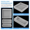 thumbnail image 2 of 3 Pcs Silicone Resin Molds for Epoxy Crafts - Dried Flower Table Casting Mold with White for Desktop Art, 2 of 6