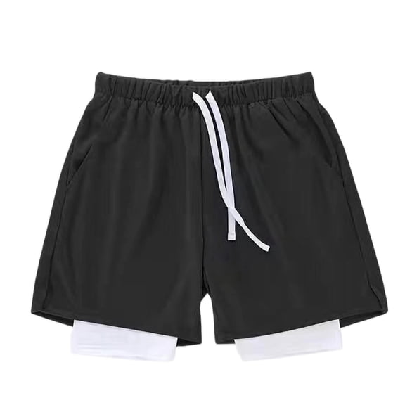 hlysgo Mens Mesh Running Shorts 4 Inch Quick Dry Lightweight Shorts Gym Workout Athletic Short with Pockets Black,4xL