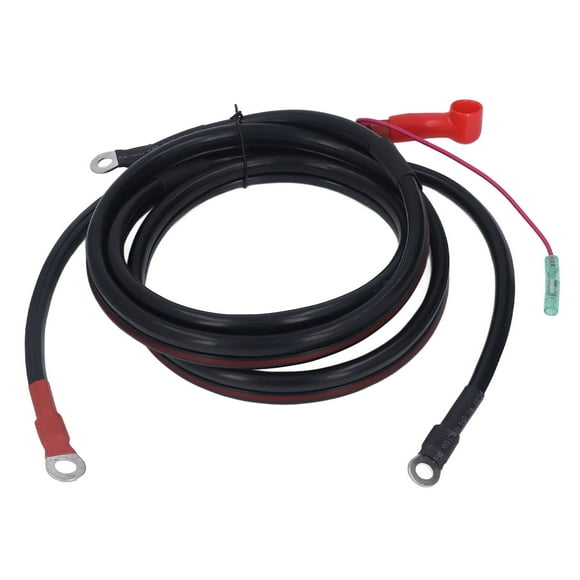 Boat Outboard Engine Motor Cable,Battery Cable Black 2M Pure Copper Battery Cable Marine Battery Cable Achieve More