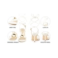 thumbnail image 4 of BLISSFUL STEP Open Toe Stiletto Heel Buckle Ankle Strap Sandals for Women White (Size 7), 4 of 7
