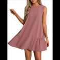 thumbnail image 2 of Vestido Tipo Chaleco Sin Mangas con Cuello Redondo en Color Liso, Color , XXL, 2 of 5