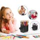 thumbnail image 3 of Pack Of 2 Travel Makeup Brush Holder Organize Bag Waterproof Portable Stand-up Makeup Brush Cup With, 3 of 4