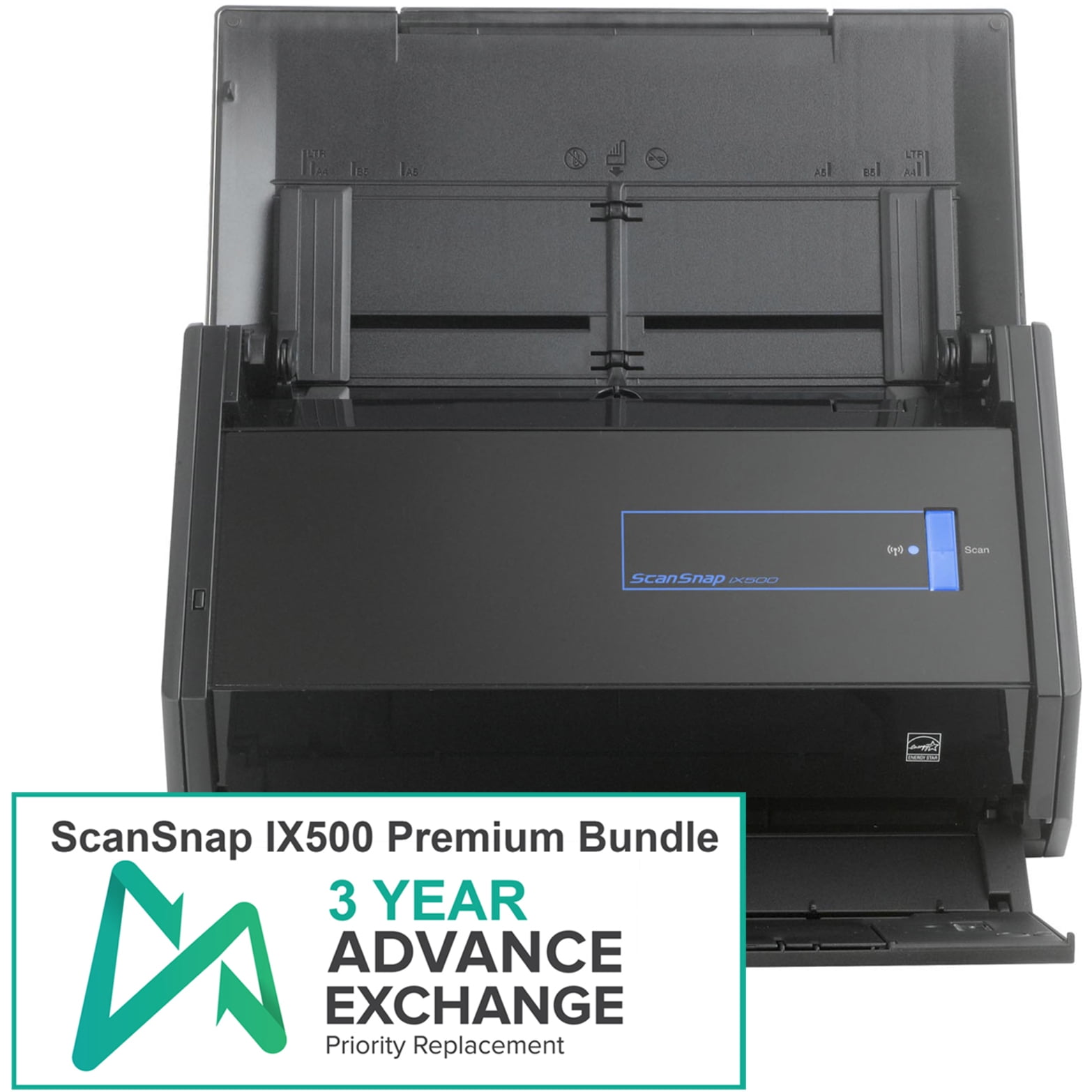 Fujitsu ScanSnap iX500 Color Duplex Document Scanner, Premium 