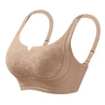 thumbnail image 4 of BaoFuBaoMei Plus Size Lace Bras for Women Side Support Wireless Bra Lift Push up Brassiere Adjustable Strap Everyday Bralette, 4 of 6