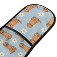thumbnail image 4 of Yayeee Double Oven Mitt Kitchen Heat Resistant Baking 35" x7" Quilted Cotton Glove, Cartoon Floral Dog Pattern, 4 of 6