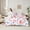 Blue Pink, variant on Manfei Cute Bear Deer Bedding Comforter Set 7pcs for Boy, Jungle Moose Animal Queen Bedding Sets, Cartoon Wildlife Theme Reversible Queen Sheet Sets, Super Cozy Room Decor