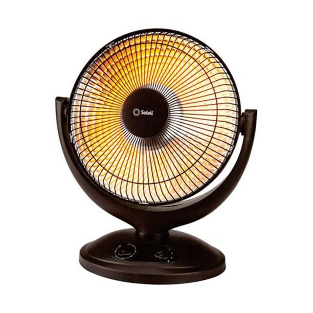 DF1015 Oscillating Parabolic Dish Heater Black