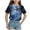6-Navy, variant on ZTKWD Shirts for Boys Girls Kids Tops Short Sleeve Starry Sky Galaxy Print for Teen and Kids 6-16 Years