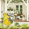 thumbnail image 2 of Hello Summer Garden Flag 12x18 Inch Double Sided Outside, Lemon Bee Rustic Seasonal Yard Outdoor Flag, 2 of 6