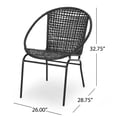 thumbnail image 2 of Outdoor Modern Patio Chair (Set Of 2), 2 of 7