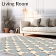 thumbnail image 2 of ODIKA 5' x 7' Machine Washable Non-Slip Area Rug, Geometric Star High Traffic Rug, Beige, 463143, 2 of 7