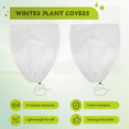 thumbnail image 4 of 4 Pack Plant Covers Freeze Protection 24X 32In Winter Cold Weather Frost Protection Blanket with Drawstring for Outdoor,4 x Plant Covers,White, 4 of 9