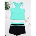thumbnail image 5 of TiaoBug Girls Tankini Swimsuit Summer Bathing Suit Beachwear Tank Tops+Boyshorts Set, 5 of 7