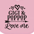 thumbnail image 4 of Inktastic Gigi and Poppop Love Me Girls Baby Bib, 4 of 4