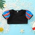 thumbnail image 6 of URMAGIC Girls Princess Two-Piece Tankini Swimsuits Party Bathing Suits Ruffles Beach Surf Swimming Swimwear Bikini Set 1-8 Years, 6 of 10