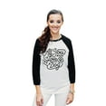 thumbnail image 2 of All You Need Is Love And A Dog Unisex 3/4 Sleeves Baseball Raglan T-Shirt Tee White Black Small, 2 of 4