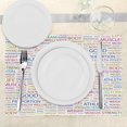 thumbnail image 3 of Ambesonne Fitness Place Mats Set of 4, Psychical Activity Word, Standard Size, Multicolor, 3 of 6