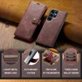 thumbnail image 7 of ELEHOLD Case For Samsung Galaxy S24 FE , 2-in-1 Vintage Leather Wallet Case Magnetic Detachable Flip Folio Stand Slim Cover with Card Slots For Samsung Galaxy S24 FE,Red, 7 of 7