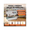 thumbnail image 3 of Continuous Bag Band Sealing Machine, 0.24-0.47 In/6-12 Mm Seal Width, Horizontal Band Sealer Machine With Digital Temperature Control, Bag Sealer For 0.02-0.8 Mm Plastic Bags With Count Function, 3 of 10