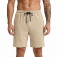 thumbnail image 5 of EOYWHK Men Shorts Athletic for Men Casual Elastic Waist Athletic Shorts for Men Soft Lightweight Breathable Shorts for Basketball Running Gym Active Yellow S, 5 of 9