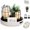 Black, Brown, variant on Modern Rustic Candle Lantern Set of 5 (Candles are Not Included), Decorative Lanterns for Living Room Table Centerpieces Fireplace Mantle Modern Decor(Small,, Burlywood)