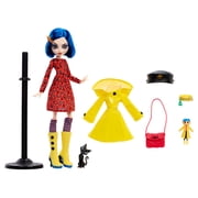 Monster High Skullector Coraline Collectible Doll in Yellow Raincoat with Cat