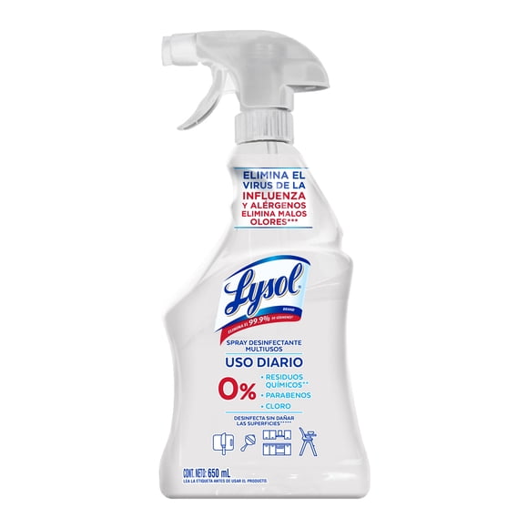 Desinfectante multiusos Lysol en spray 650 ml
