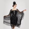 thumbnail image 4 of Women Evening Cape Soft Satin Evening Scarves Wedding Bridal Cape Shawl Wraps Sequin Evening Cape Gatsby Party Bridal Shawl For Evening Dresses, 4 of 7