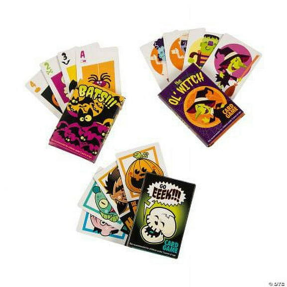 Halloween Card Game Set - 24 Decks, Halloween, Toys, 24 Pieces