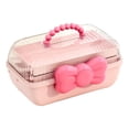 thumbnail image 2 of 3 Tiers Desktop Storage Box, Large Capacity Tool Box Hair Accessories Organizer Box, Multi Grids Desk Organization Container, Multipurpose Art Craft Organizer for Kids, 2 of 7