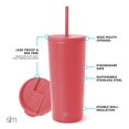 thumbnail image 2 of Vaso aislante Simple Modern Classic, 590 ml, color coral especiado, 2 of 7