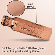 Perilla Home 100% Hammered (1 Litre ) Pure Copper Bottle With Leak Proof Contains Ayurveda Health Benefits For Drinking Water For Men Women Gym Yoga |Travelling | Hiking | Indoor | Outdoor | Office |