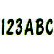Hardline Products Blkki200 3" Letter & Number Kit Black / Kiwi