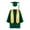 Green, variant on Preschool and Kindergarten Graduation Outfits Kids School Uniforms with Tassel Cap Gown Boys Girls 2025 Sets (6 Years, White)