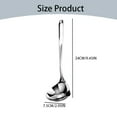 thumbnail image 3 of HomelyJoy Small Gravy Ladle, 2 Oz Sauce & Soup Ladle, Mini Drizzle Spoon for Serving, Stainless Steel Gravy Boat Ladle with Polished Finish, Ideal for Gravies, Sauces, Dressings & Desserts, 3 of 8
