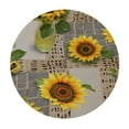 thumbnail image 2 of ONETECH Sunflower Round Tablecloth 60 Inch, Floral Round Table Cloth, Water Resistant Round Table Cover, Free and Stain Resistance Circle Tablecloth for Dining Room, Picnic, Indoor&amp;Outdoor Use, 2 of 7